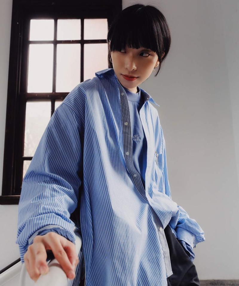 KFK0203-242 KFK 拼接口袋襯衫 LS Shirt