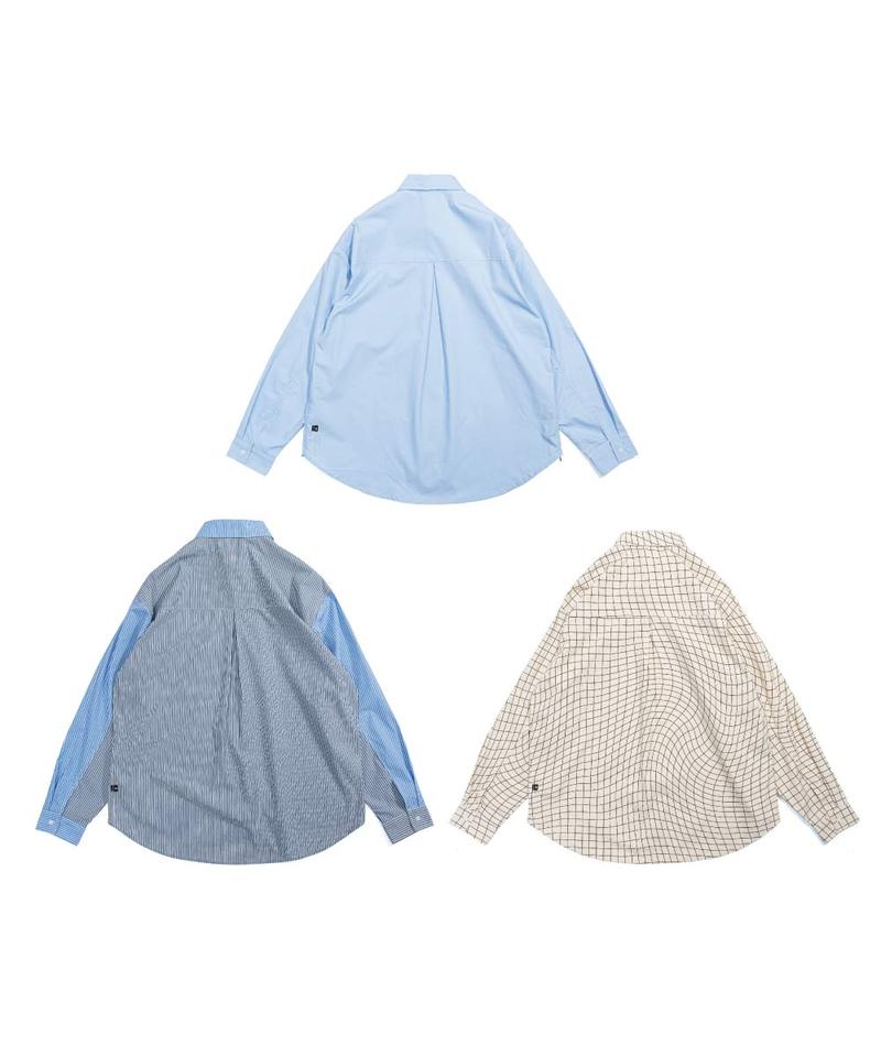 KFK0203-242 KFK 拼接口袋襯衫 LS Shirt