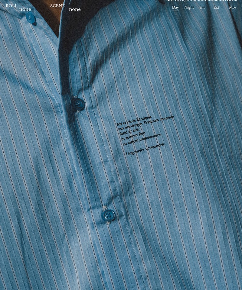 KFK0204-251 KFK 防潑水耐皺條紋襯衫 SS Side Pocket Shirt
