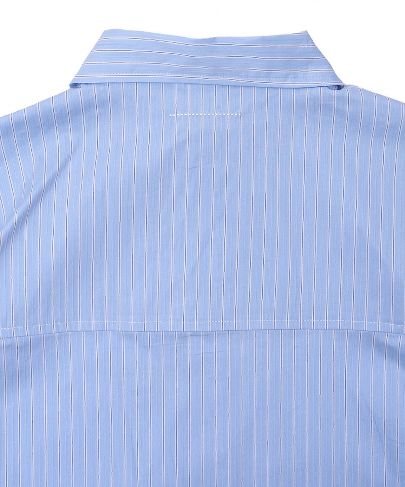 KFK0204-251 KFK 防潑水耐皺條紋襯衫 SS Side Pocket Shirt