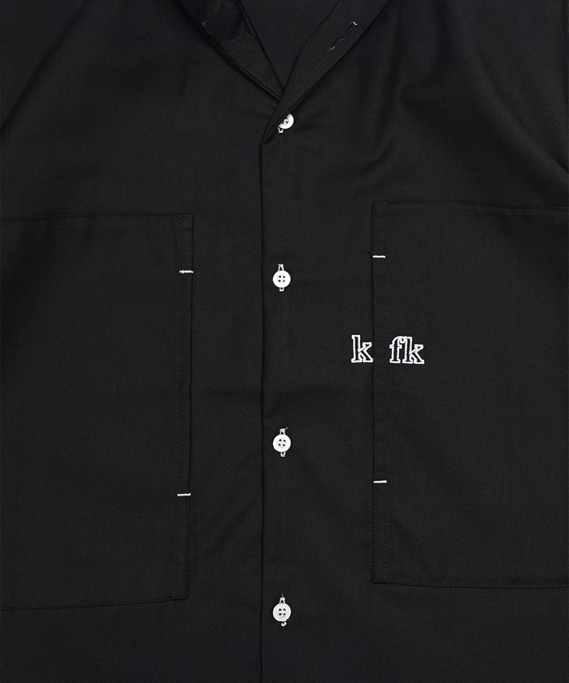 KFK0205-251 KFK 親膚混紡刺繡口袋襯衫 SS Pocket Shirt