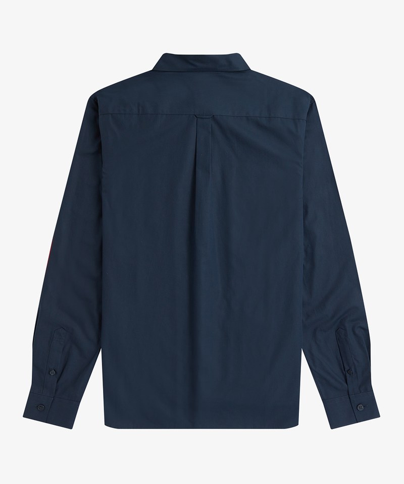 M4684 PANELLED SHIRT 拼接圖樣襯衫