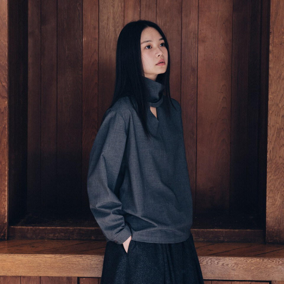 MLN0001-262 圍巾領上衣 scarf t-shirts
