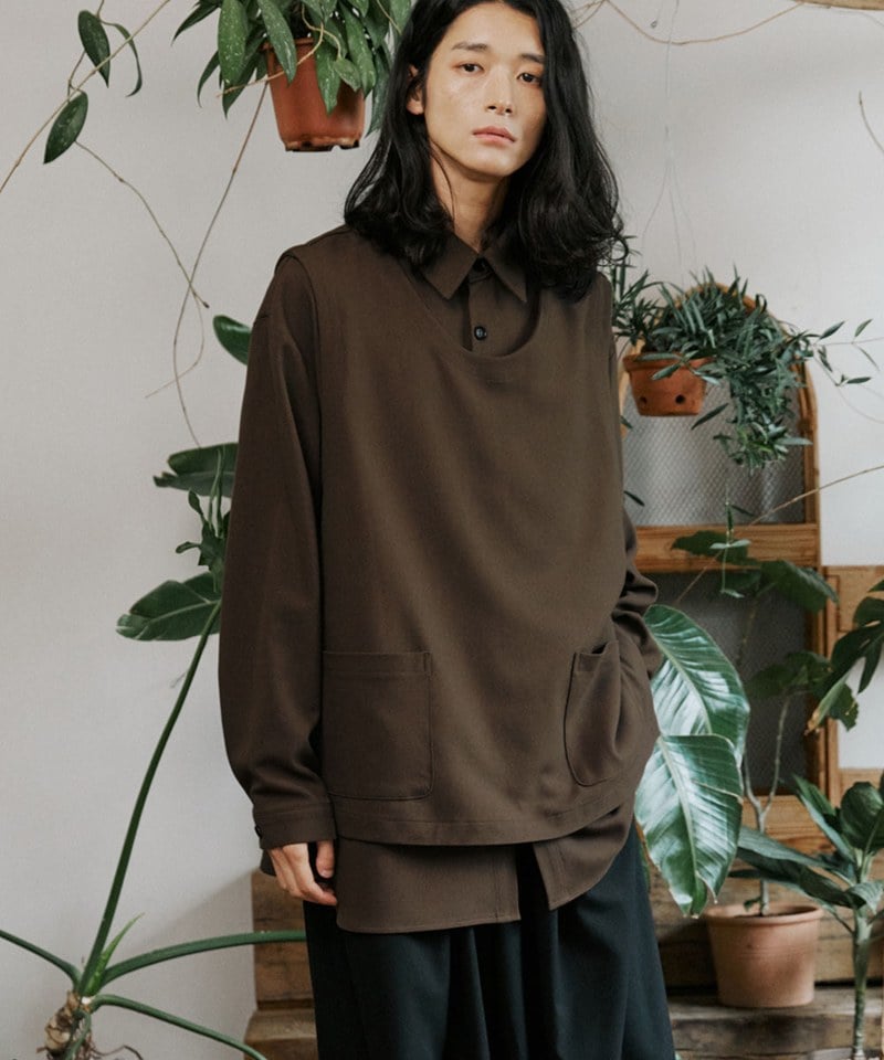 MLN0204-252 襯衫背心套裝 unisex shirts vest
