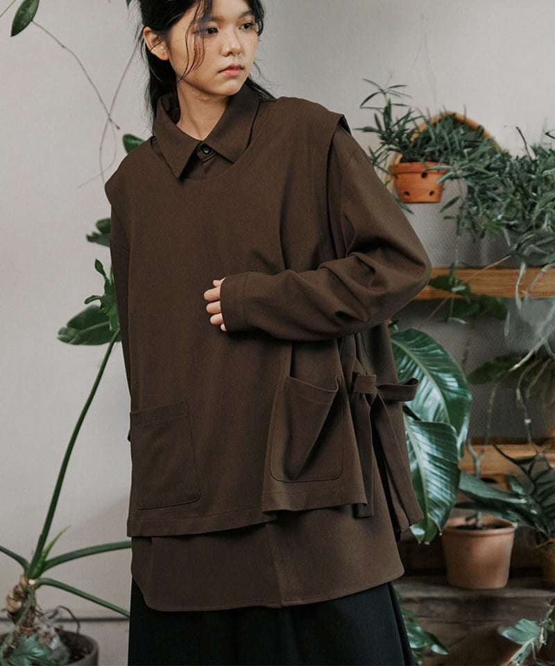 襯衫背心套裝 unisex shirts vest