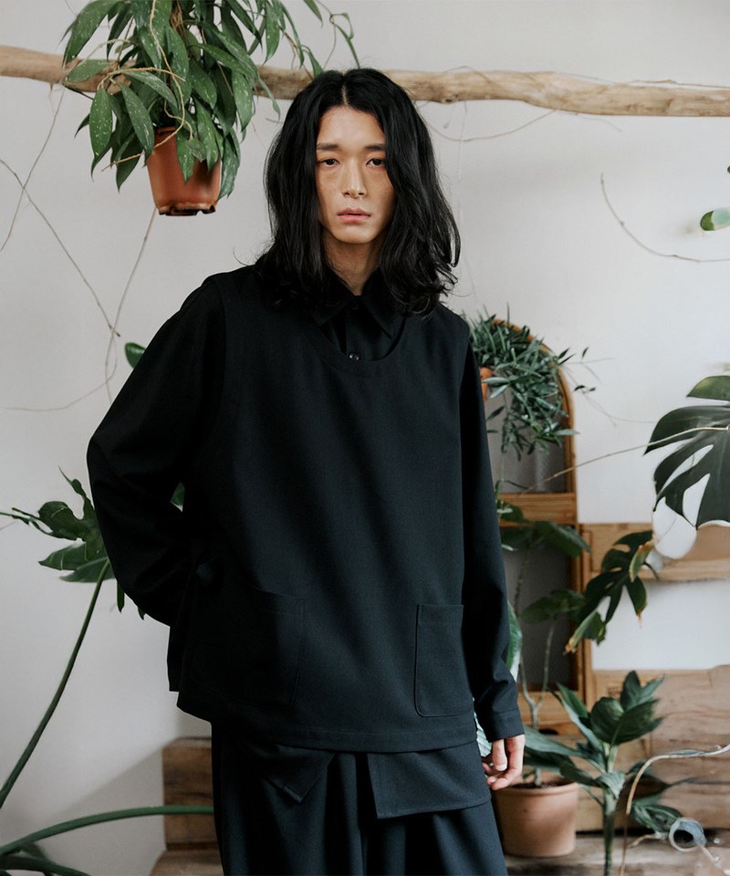 MLN0204-252 襯衫背心套裝 unisex shirts vest