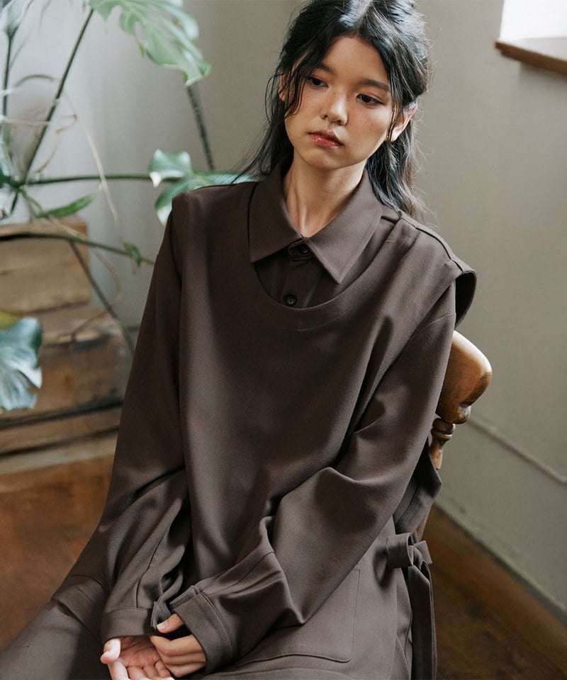 MLN0204-252 襯衫背心套裝 unisex shirts vest