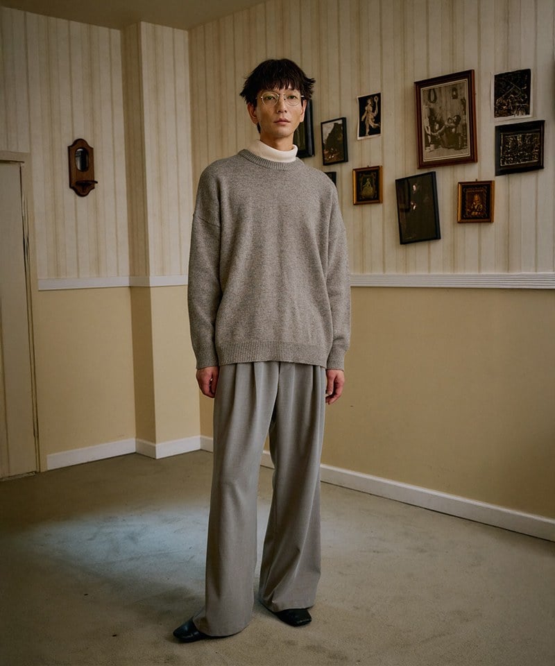 MLN0301-252 寬鬆雜色針織毛衣 unisex nep sweater