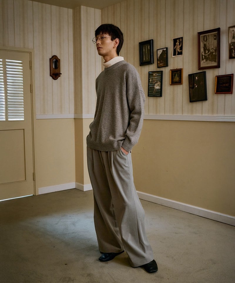 MLN0301-252 寬鬆雜色針織毛衣 unisex nep sweater