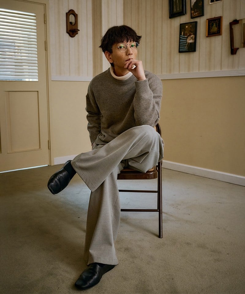 MLN0301-252 寬鬆雜色針織毛衣 unisex nep sweater