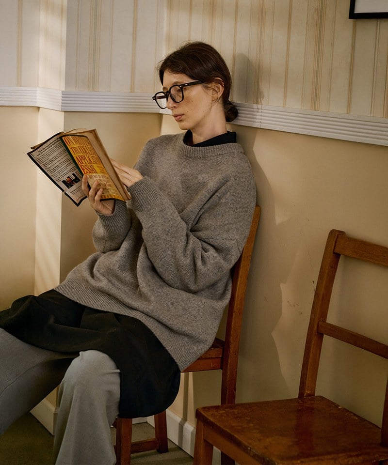 MLN0301-252 寬鬆雜色針織毛衣 unisex nep sweater