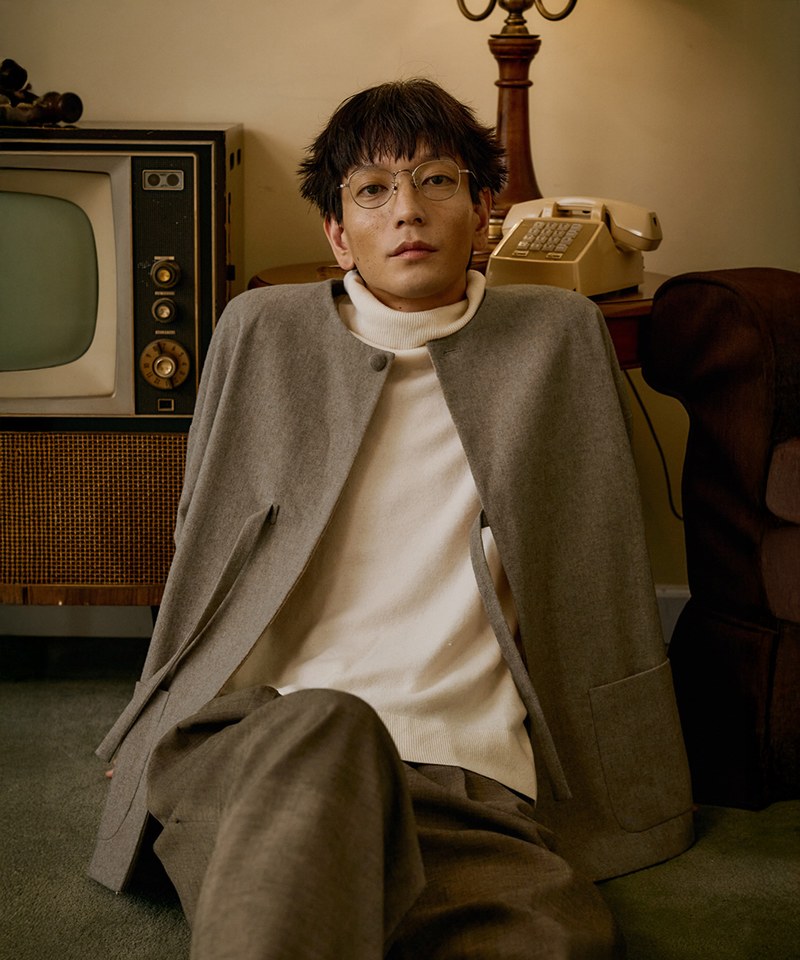羊毛繫帶外套 unisex wool loop jacket