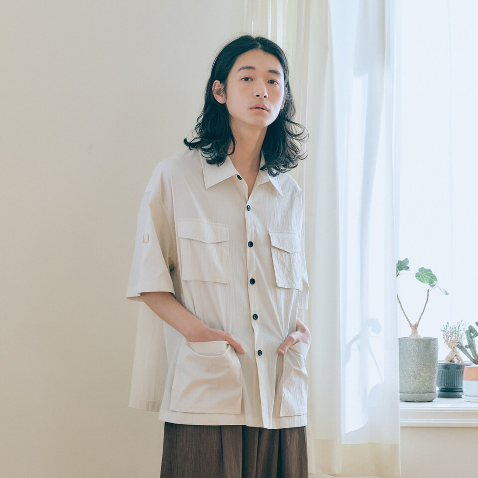 MLN1103-261 unisex safari shirts jacket