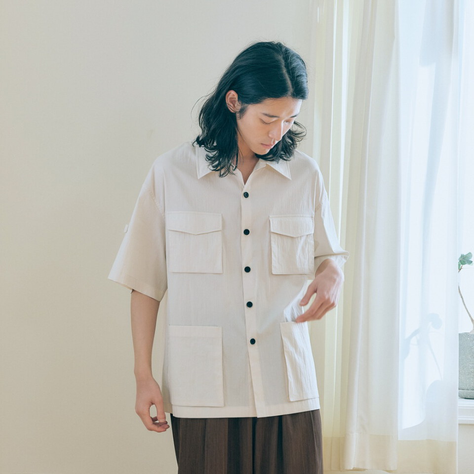 unisex safari shirts jacket