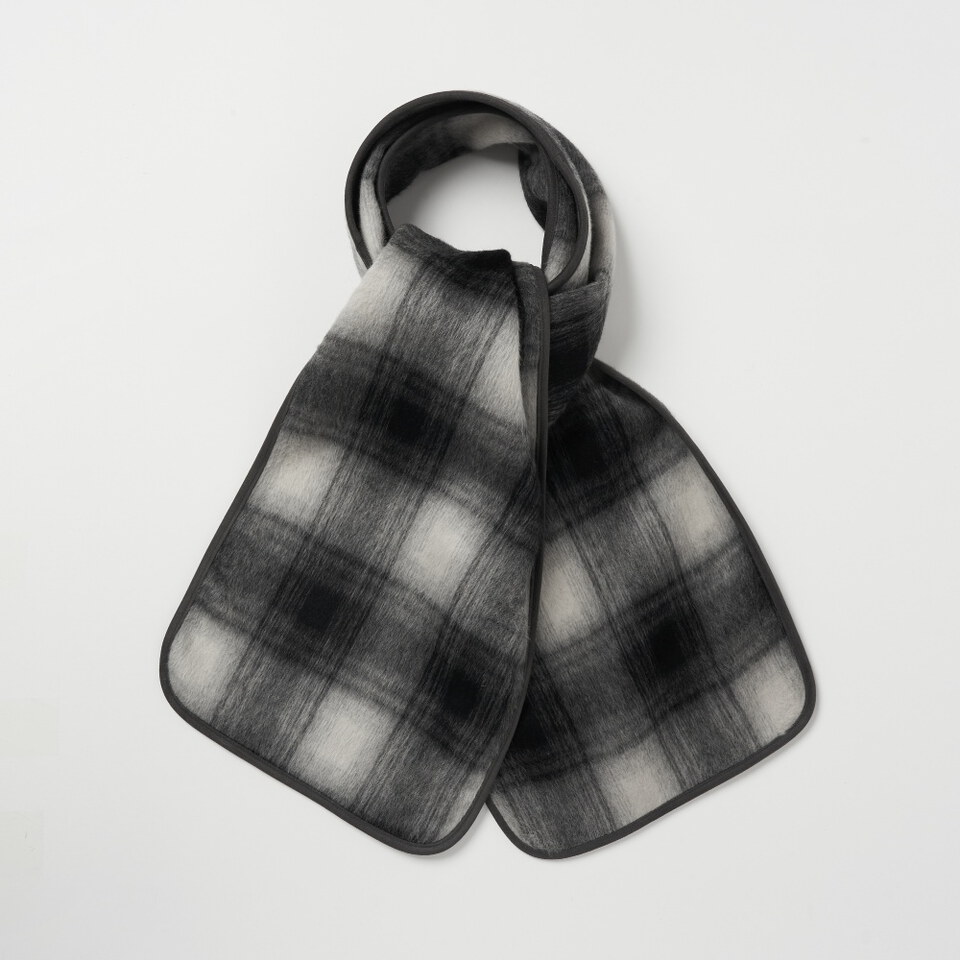 MLN1104-262 格紋大衣 unisex check alpaca coat