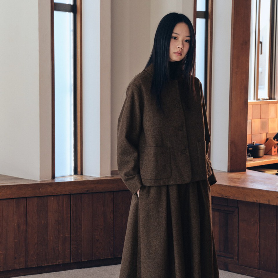 MLN1107-262 復古羊毛外套 heritage wool jacket