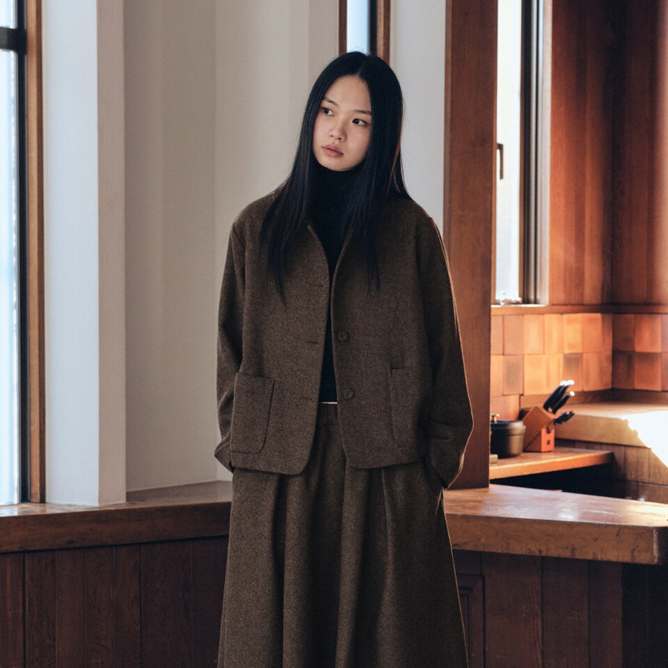 MLN1107-262 復古羊毛外套 heritage wool jacket
