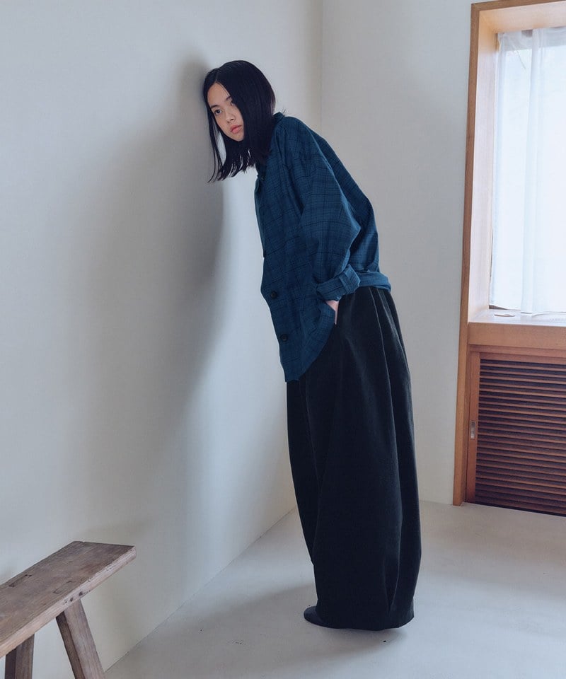 MLN1603-252 打褶燈籠褲 unisex tuck balloon pants