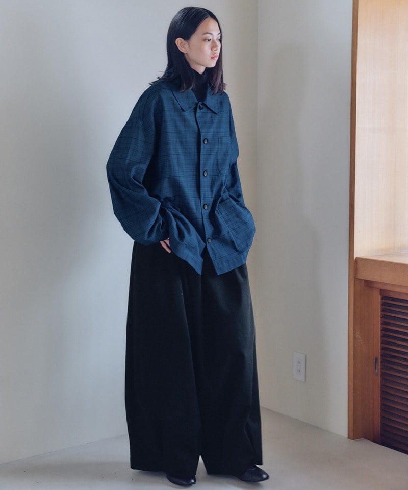 MLN1603-252 打褶燈籠褲 unisex tuck balloon pants