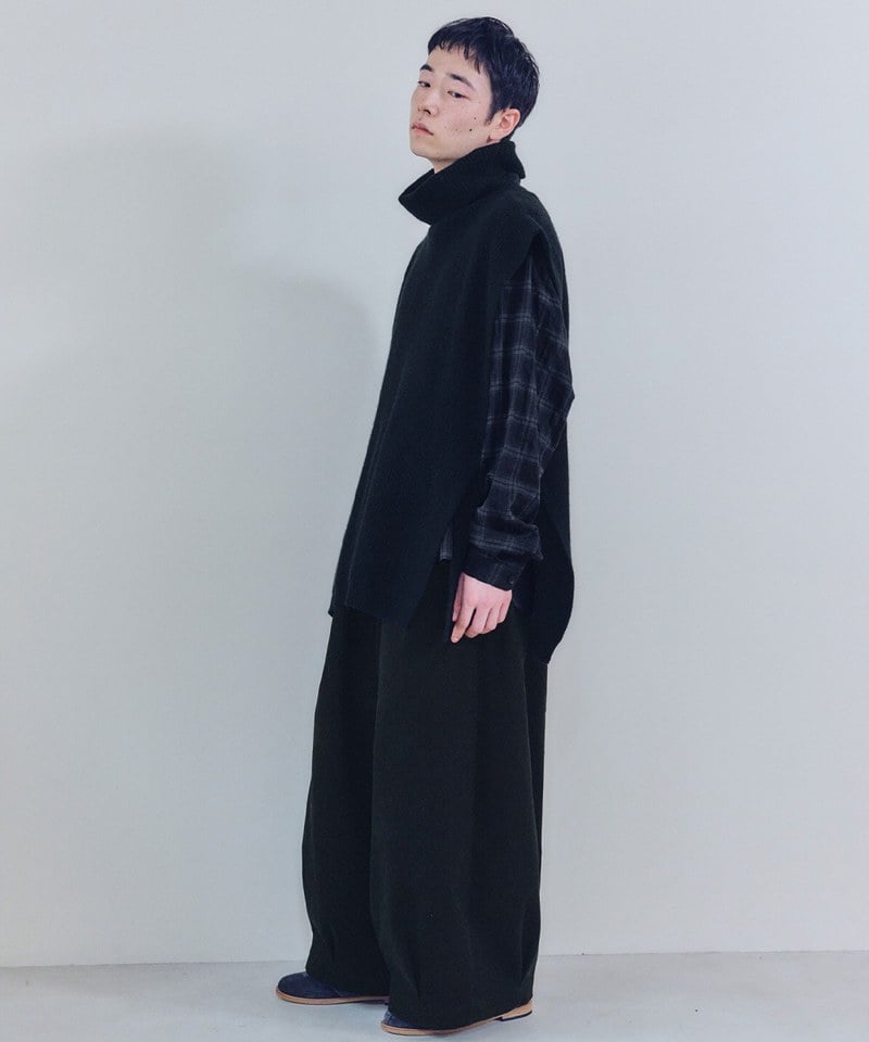 MLN1603-252 打褶燈籠褲 unisex tuck balloon pants