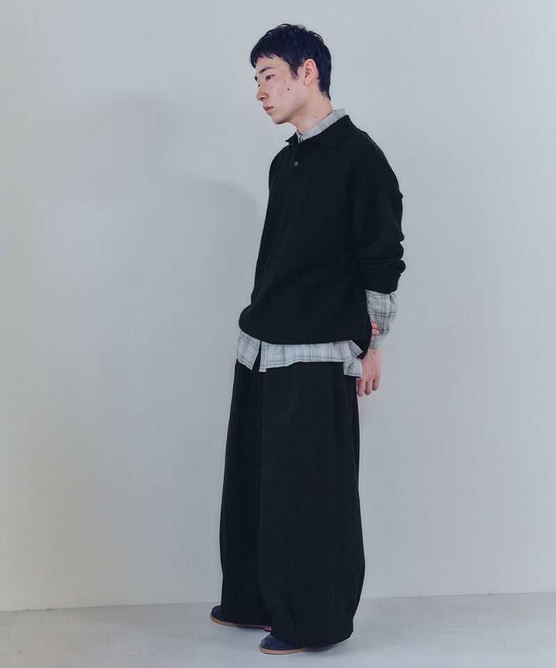 MLN1603-252 打褶燈籠褲 unisex tuck balloon pants
