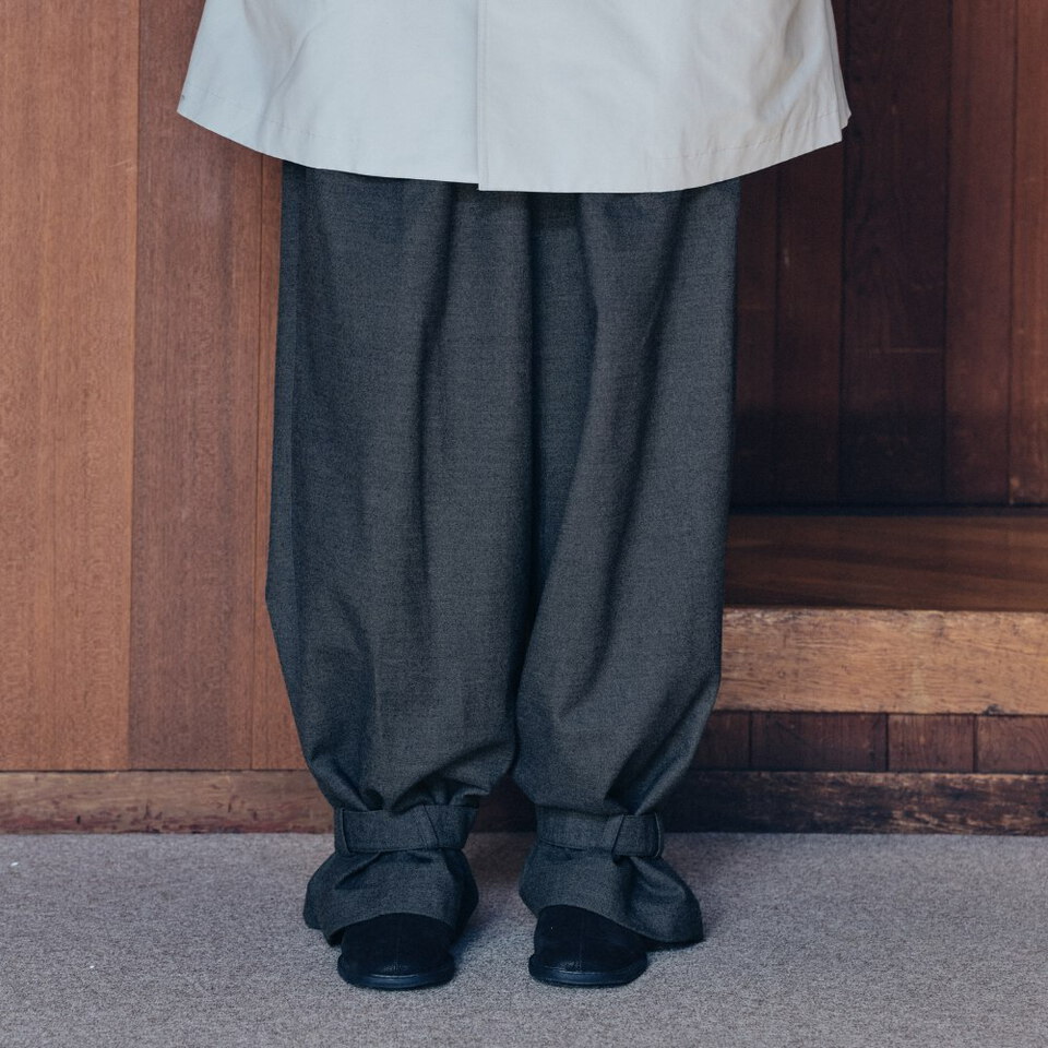 MLN1606-262 綁帶調節氣球褲 unisex muted strap balloon pants