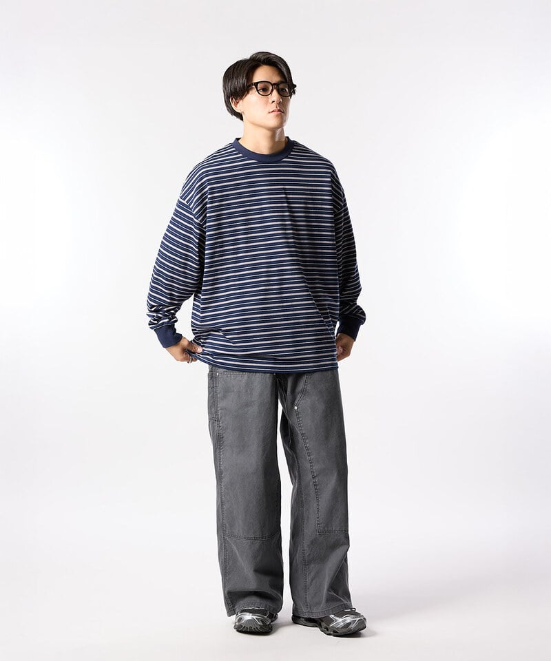 條紋上衣 MULTI BORDER LS TEE