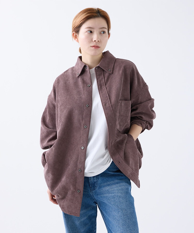 寬版燈芯絨襯衫 OVERSIZED CORDUROY SHIRT