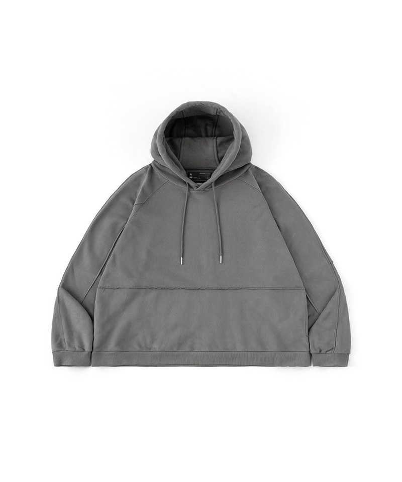 MSN0013-232 MELSIGN x mouggan 短版鬚邊刷絨連帽TEE