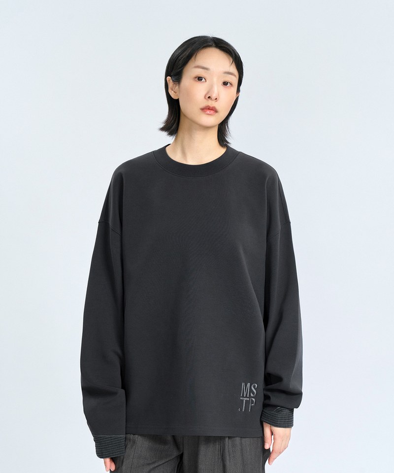 MSN0017-242 袖口拼色長Tee Mix-Layered Comfy LS Tee