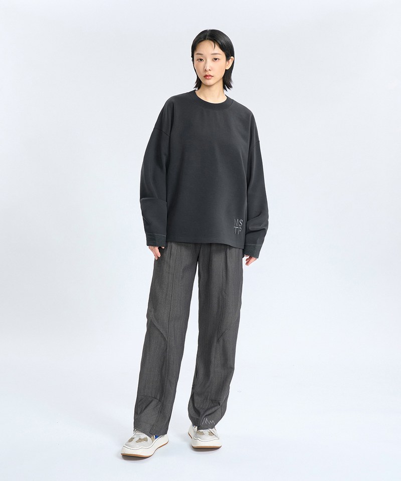 袖口拼色長Tee Mix-Layered Comfy LS Tee