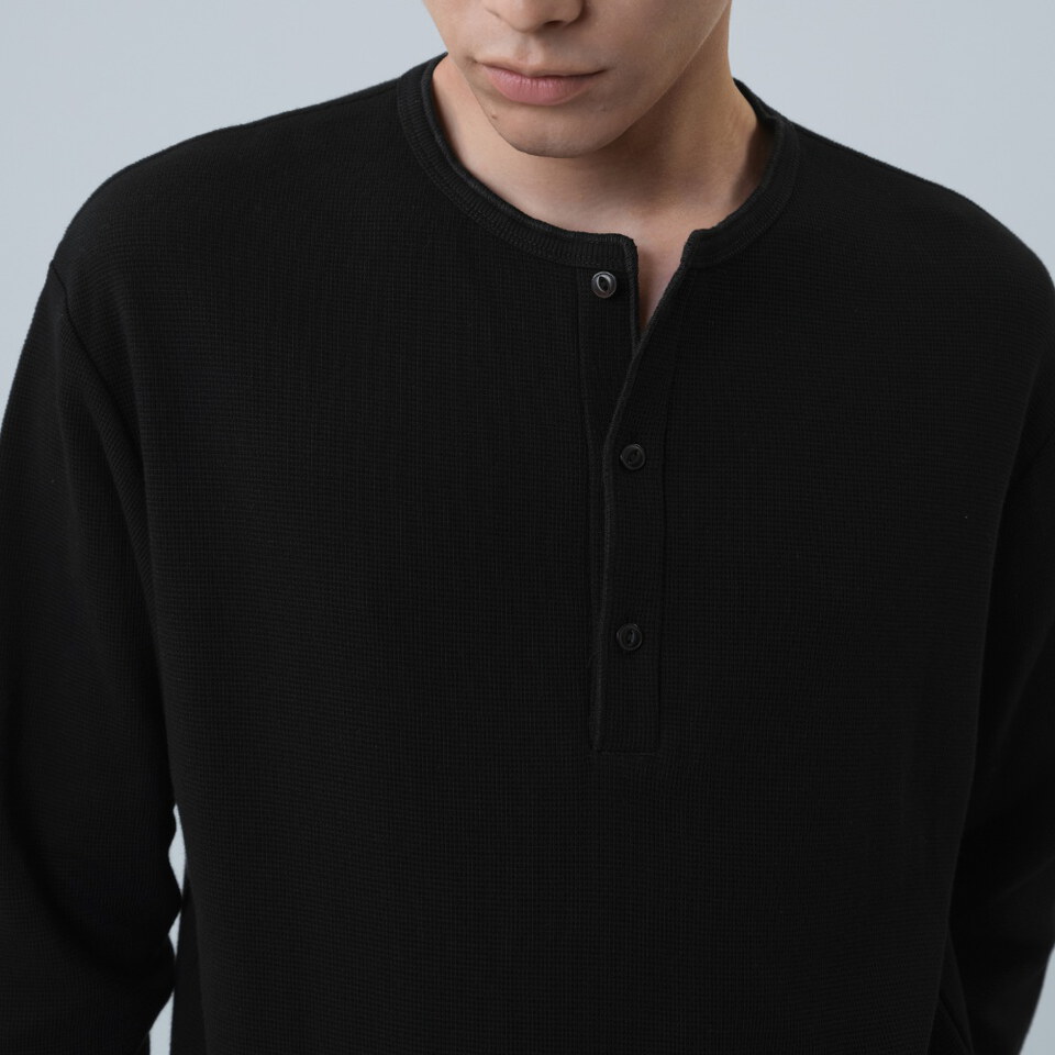 亨利領長袖 MEL. Henley LS Tee