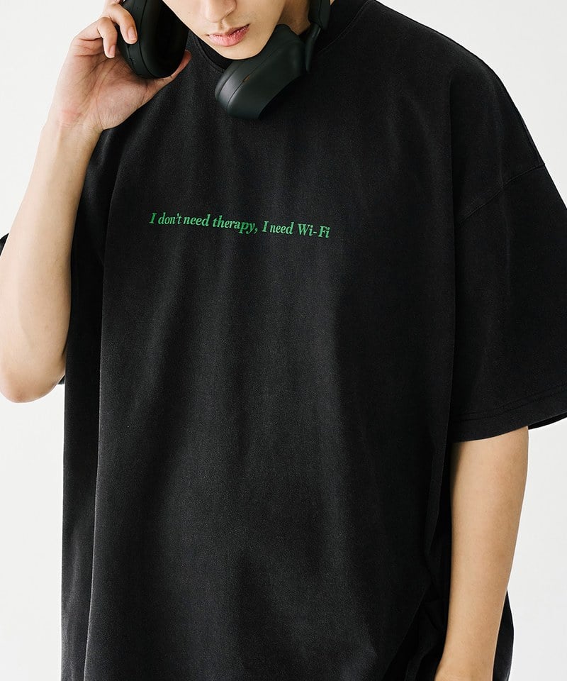 標語短袖上衣 Tue. I Need Wi-Fi Tee
