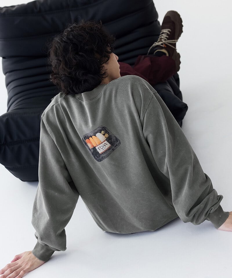 水洗趣味圖像上衣 Distressed Sushi Tee