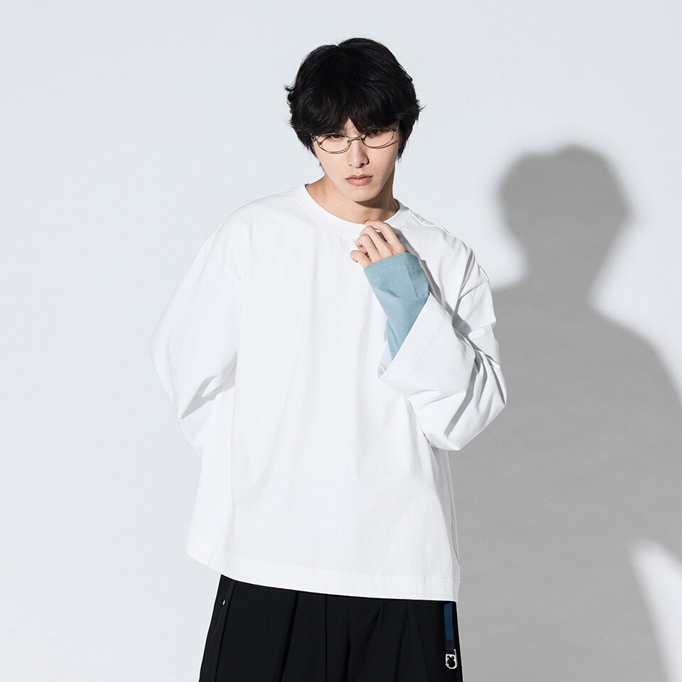 寬版長袖上衣Layered Process LS TEE