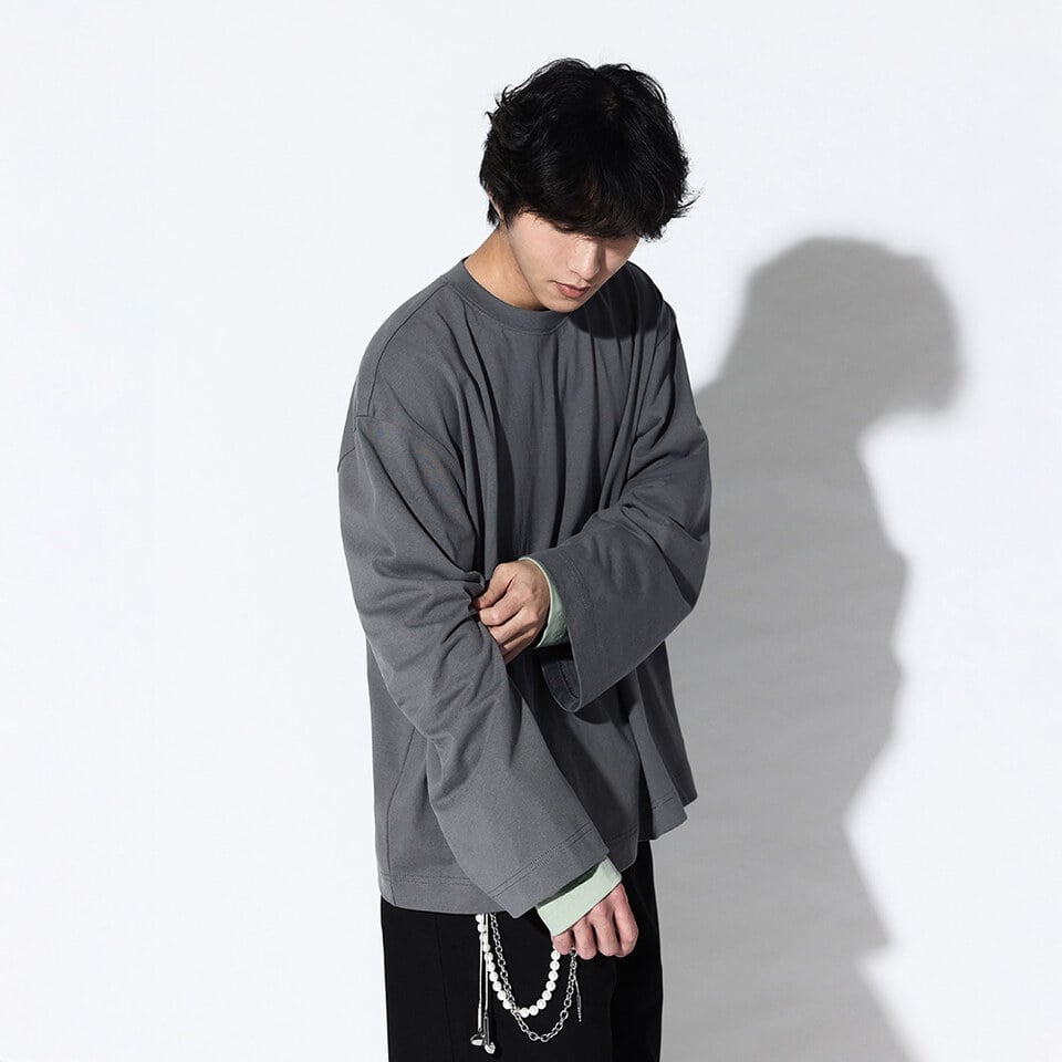寬版長袖上衣Layered Process LS TEE