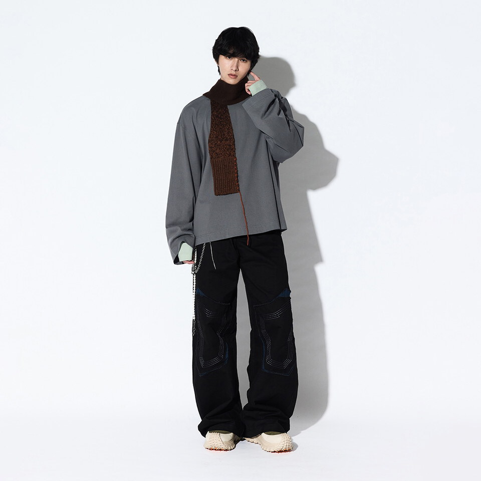 寬版長袖上衣Layered Process LS TEE