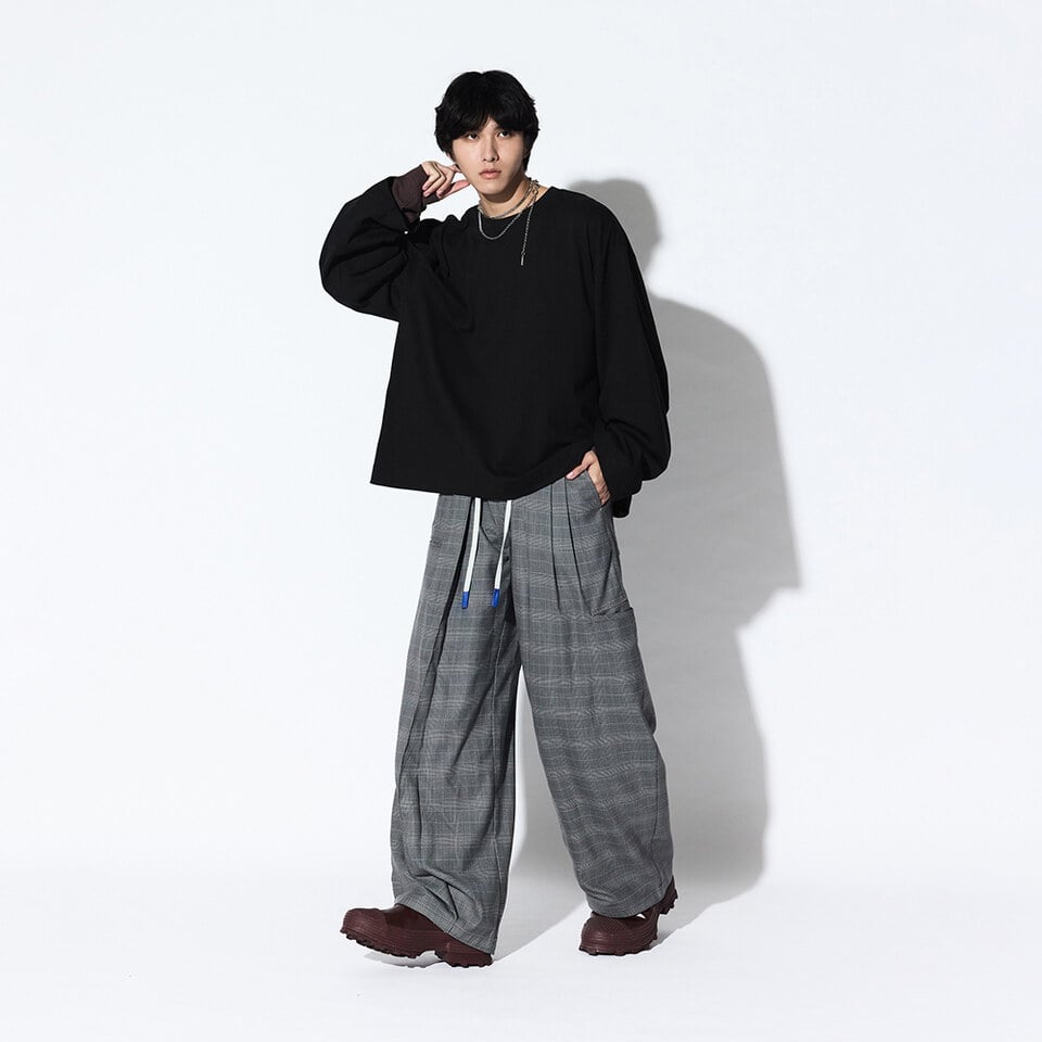 寬版長袖上衣Layered Process LS TEE