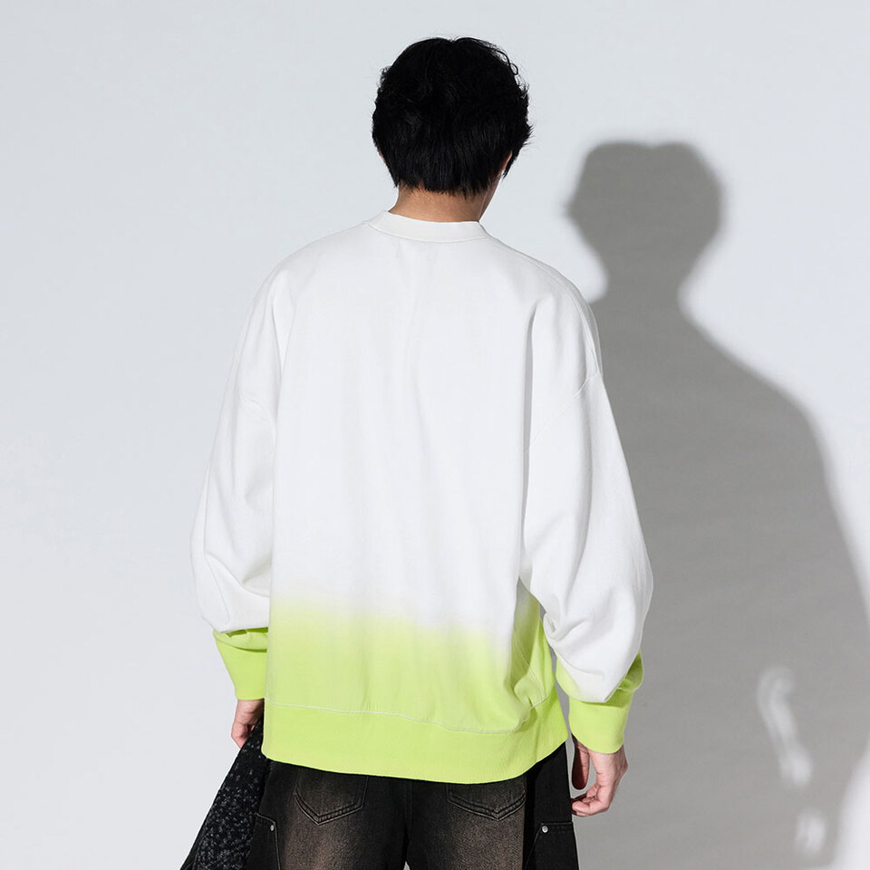 MSN0134-261 刷色圓領大學TEE Canvas Fade Crewneck