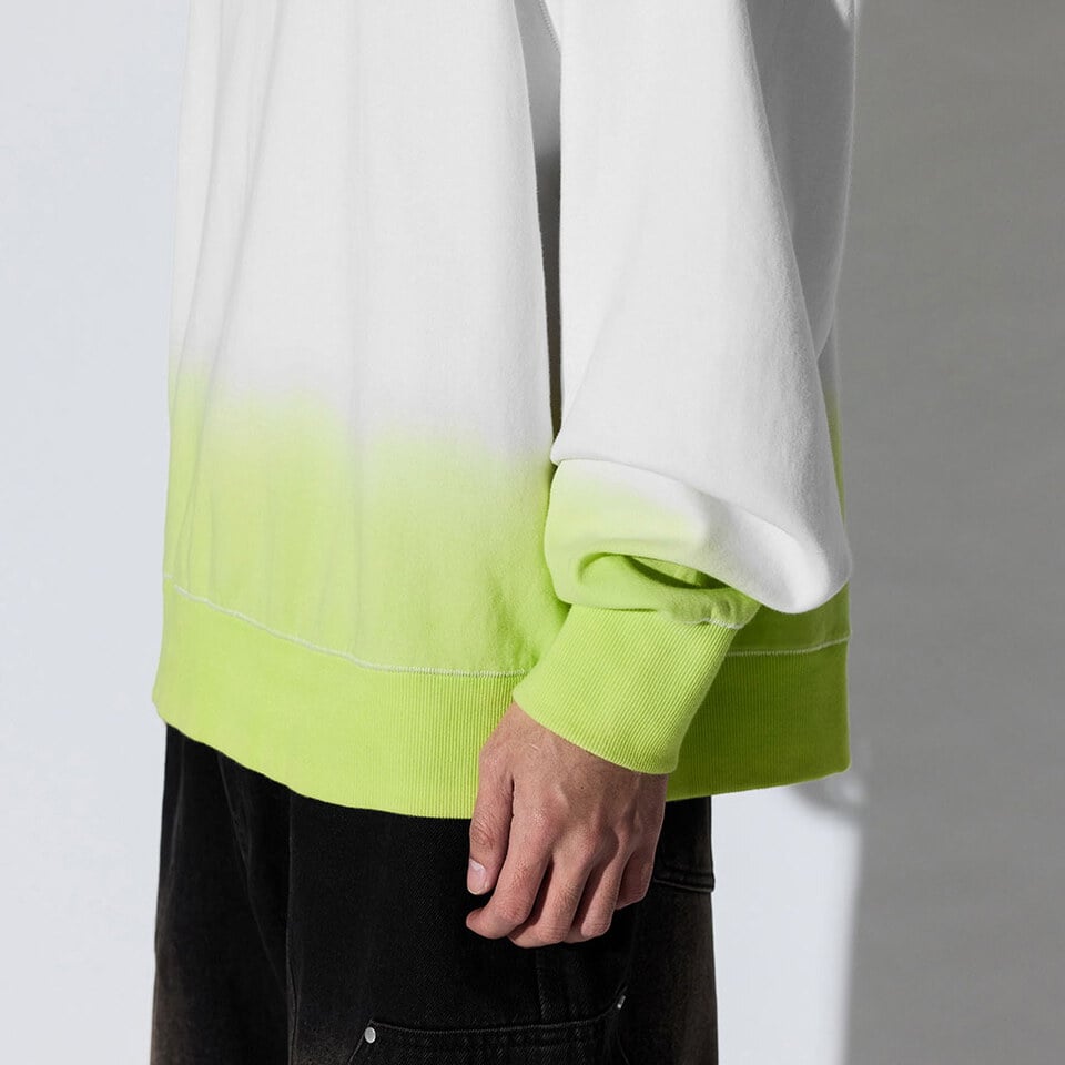 MSN0134-261 刷色圓領大學TEE Canvas Fade Crewneck