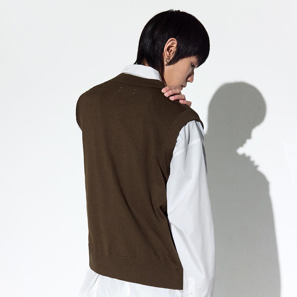 拉鍊針織背心 Axis Zip up Knit Vest
