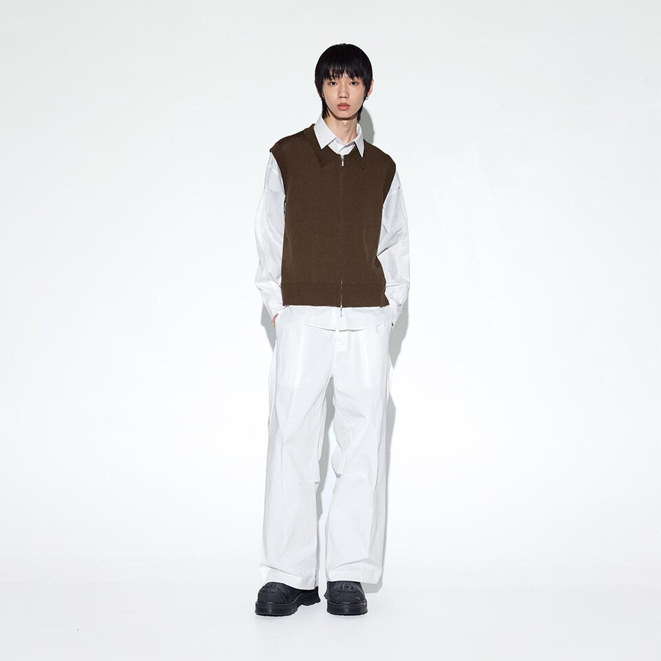 拉鍊針織背心 Axis Zip up Knit Vest