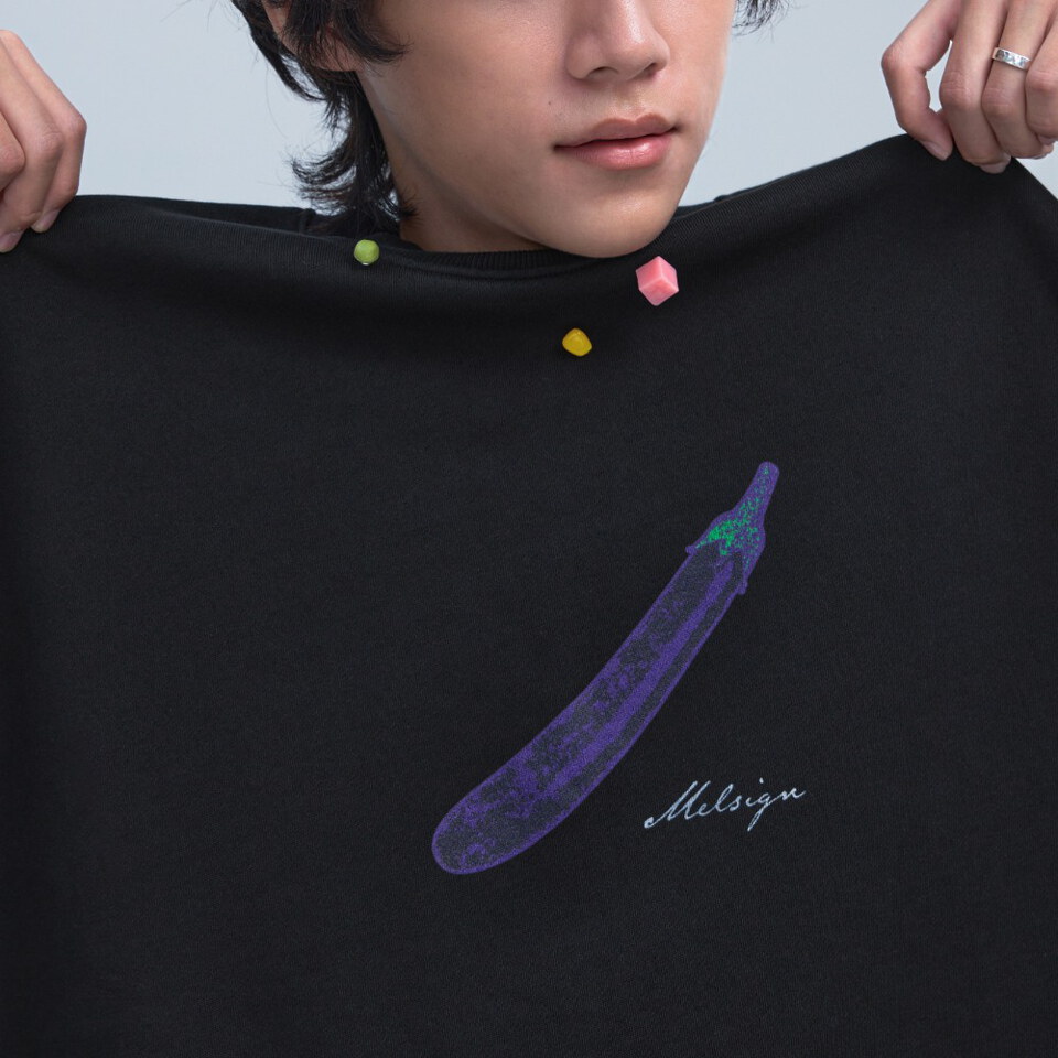 MSN0144-262 茄子大學 Tee Eggplant Veggie LS Tee