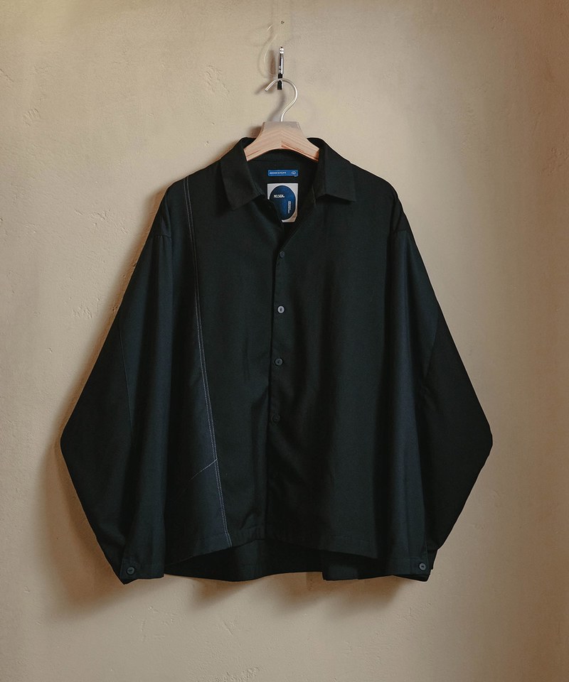 MSN0205-232 MELSIGN 寬鬆襯衫 Patched OV LS Shirt