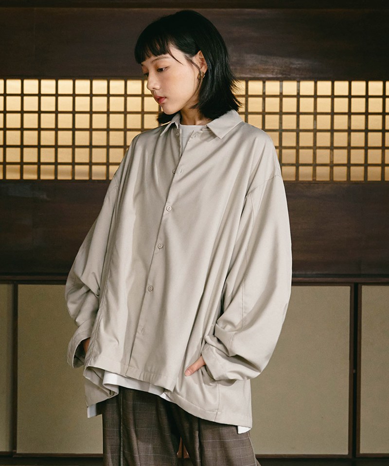 MELSIGN 寬鬆襯衫 Patched OV LS Shirt