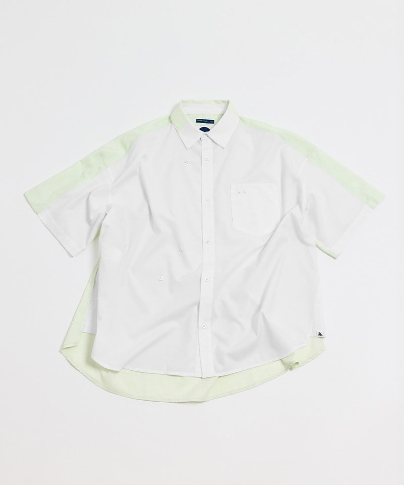 MSN0212-251 拼接短袖襯衫 Tone Merge SS Shirt