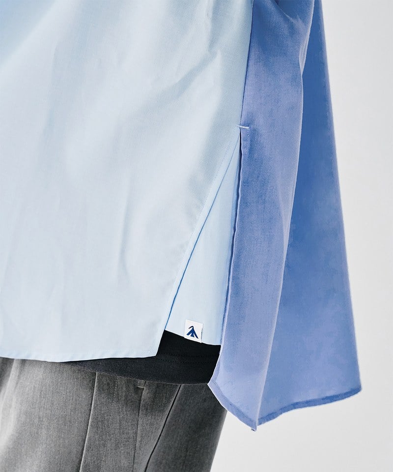 MSN0212-251 拼接短袖襯衫 Tone Merge SS Shirt
