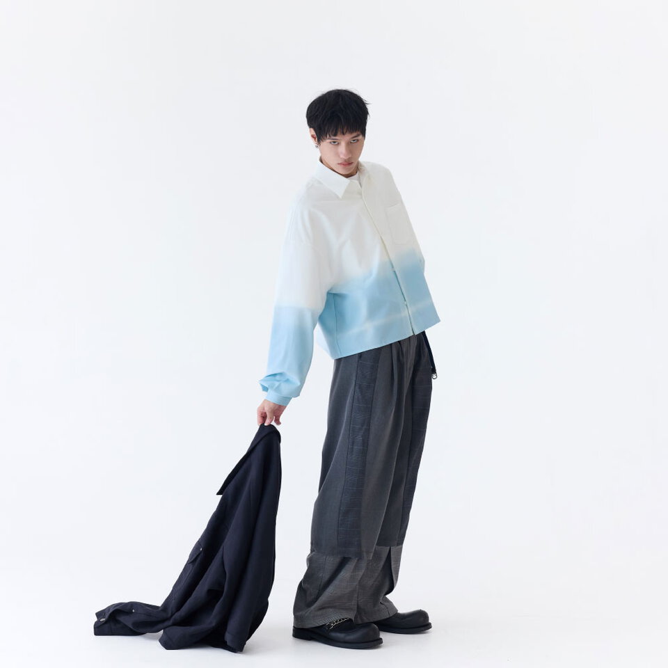 MSN0215-252 漸層暈染襯衫 Gradient Effect Shirt