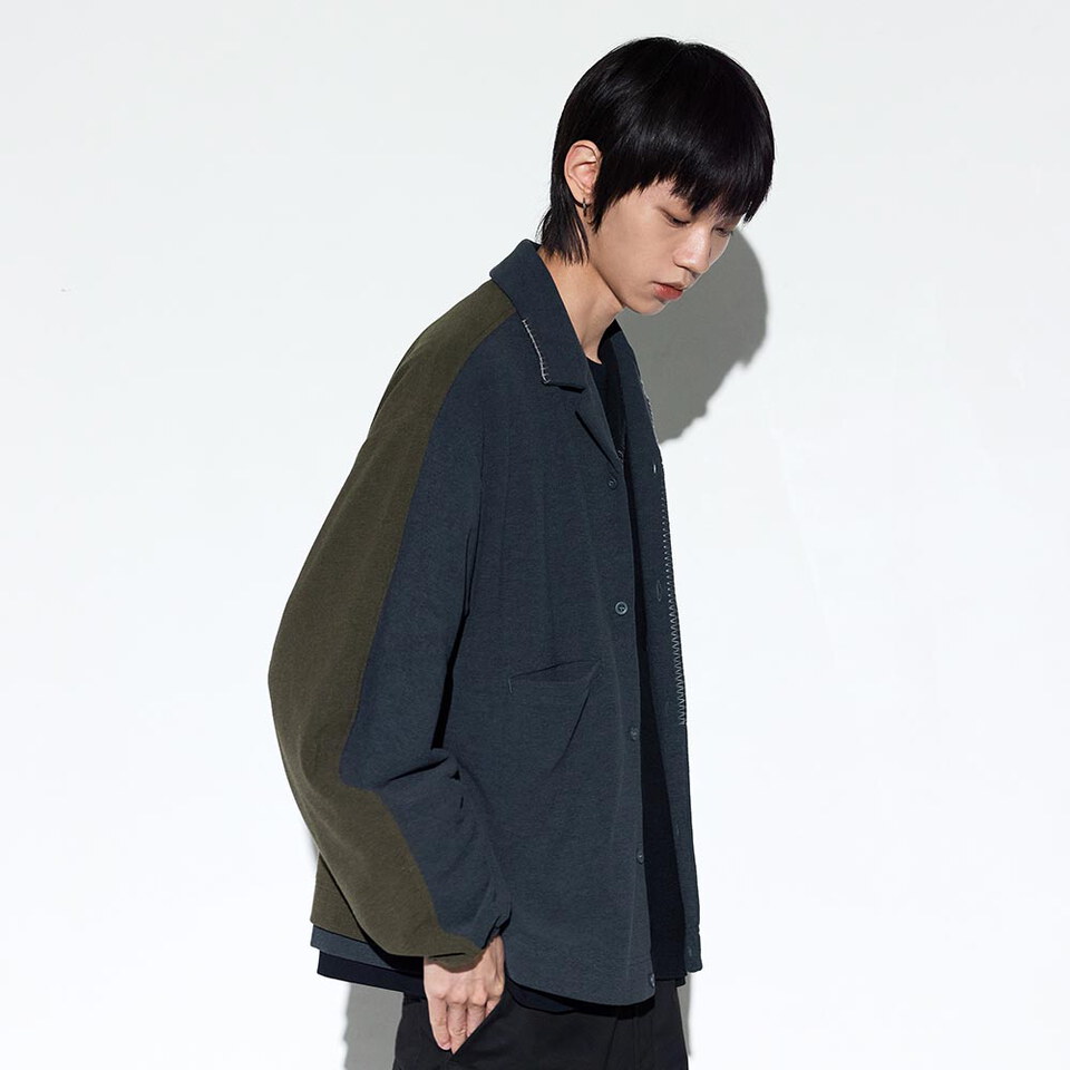 MSN0215-261 針織長袖襯衫 Merged Knit LS Shirt