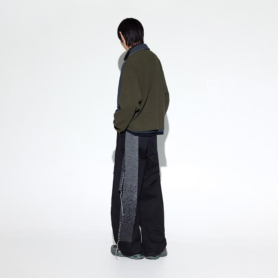 針織長袖襯衫 Merged Knit LS Shirt